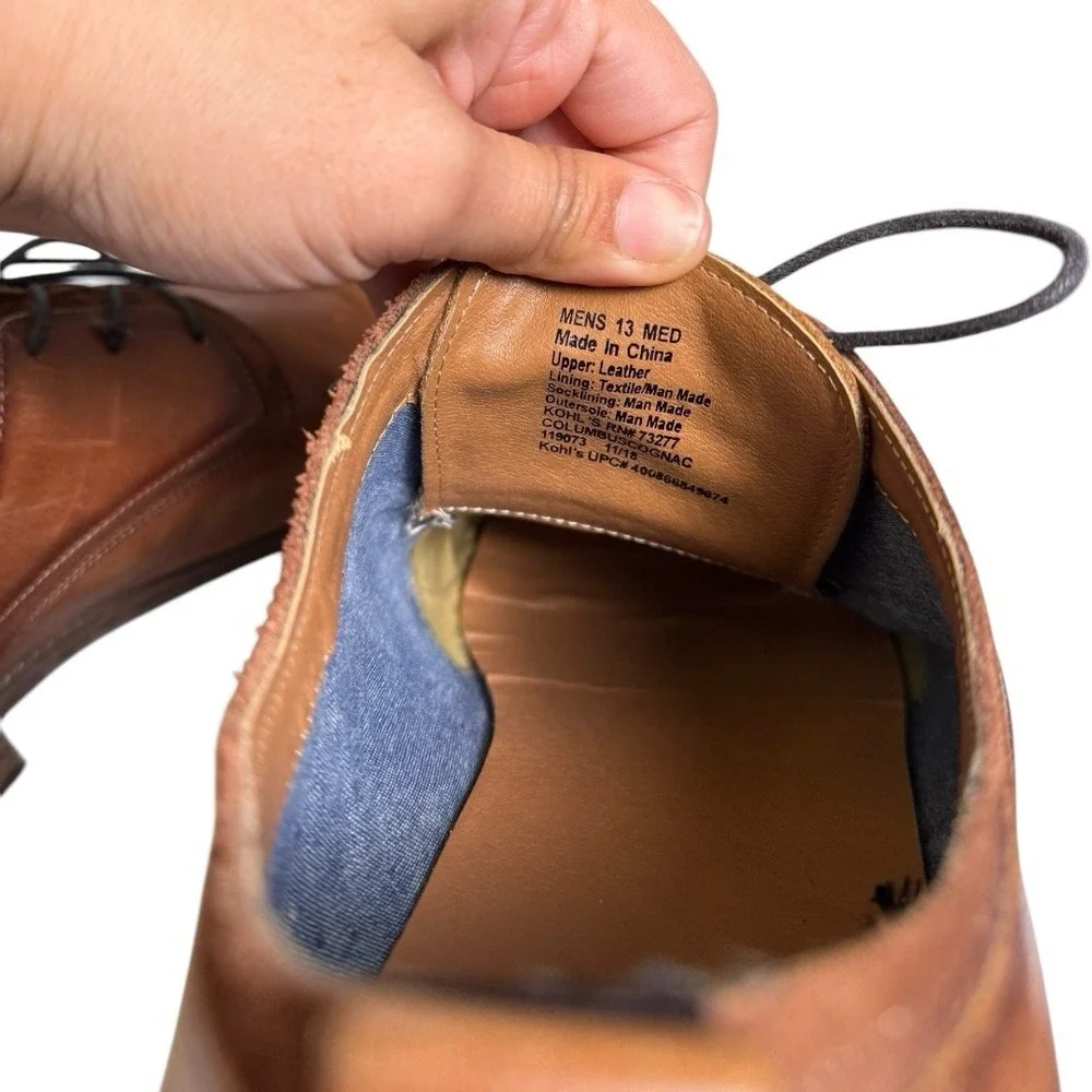 SONOMA Goods for Life Men's Brown Leather Dress Shoes - Size‎ 13